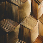 Kora woven basket filled with dried botanicals